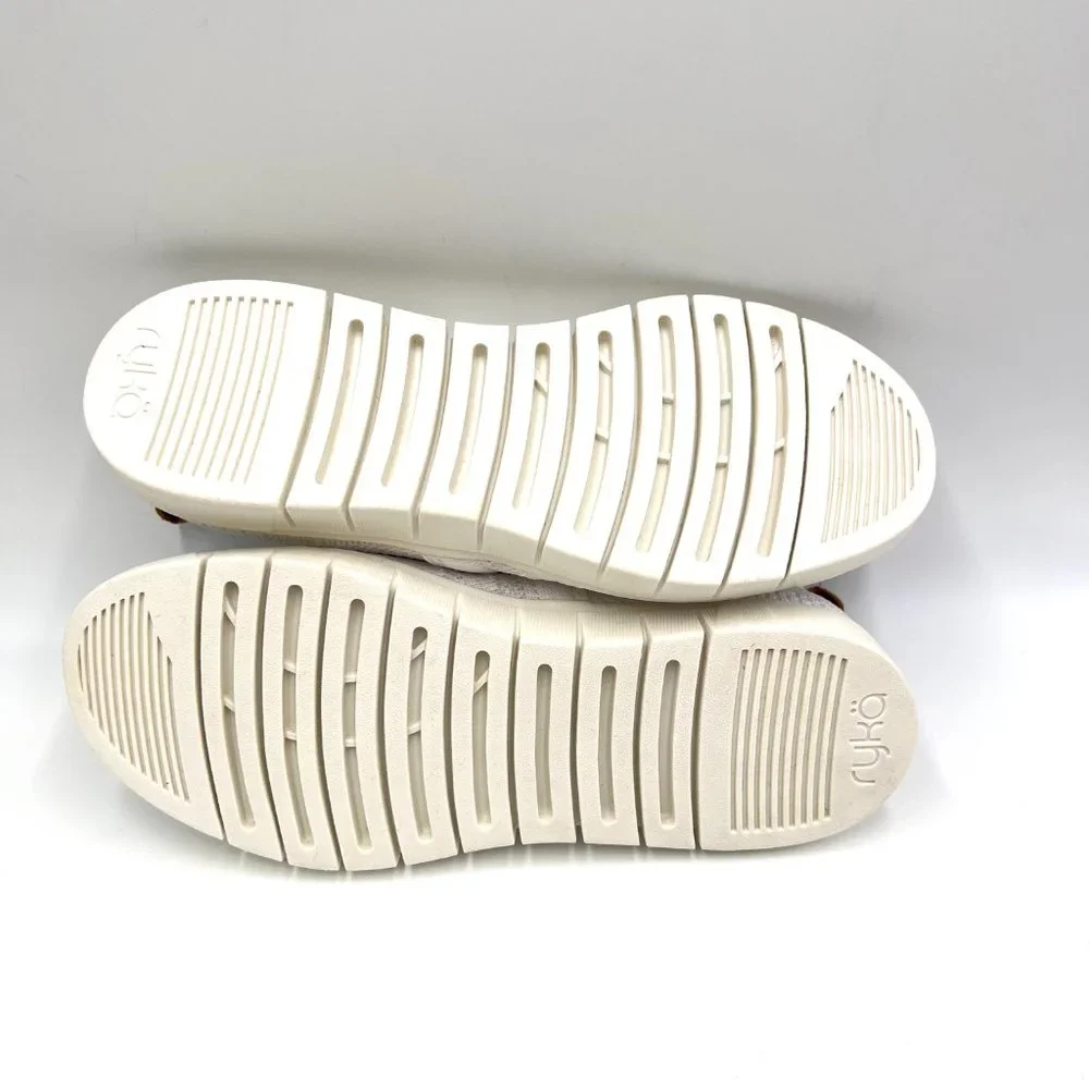Ryka Womens Hera White Knit Slip On Comfort‎ Casual Sneakers Shoes 5.5M - Picture 9 of 12